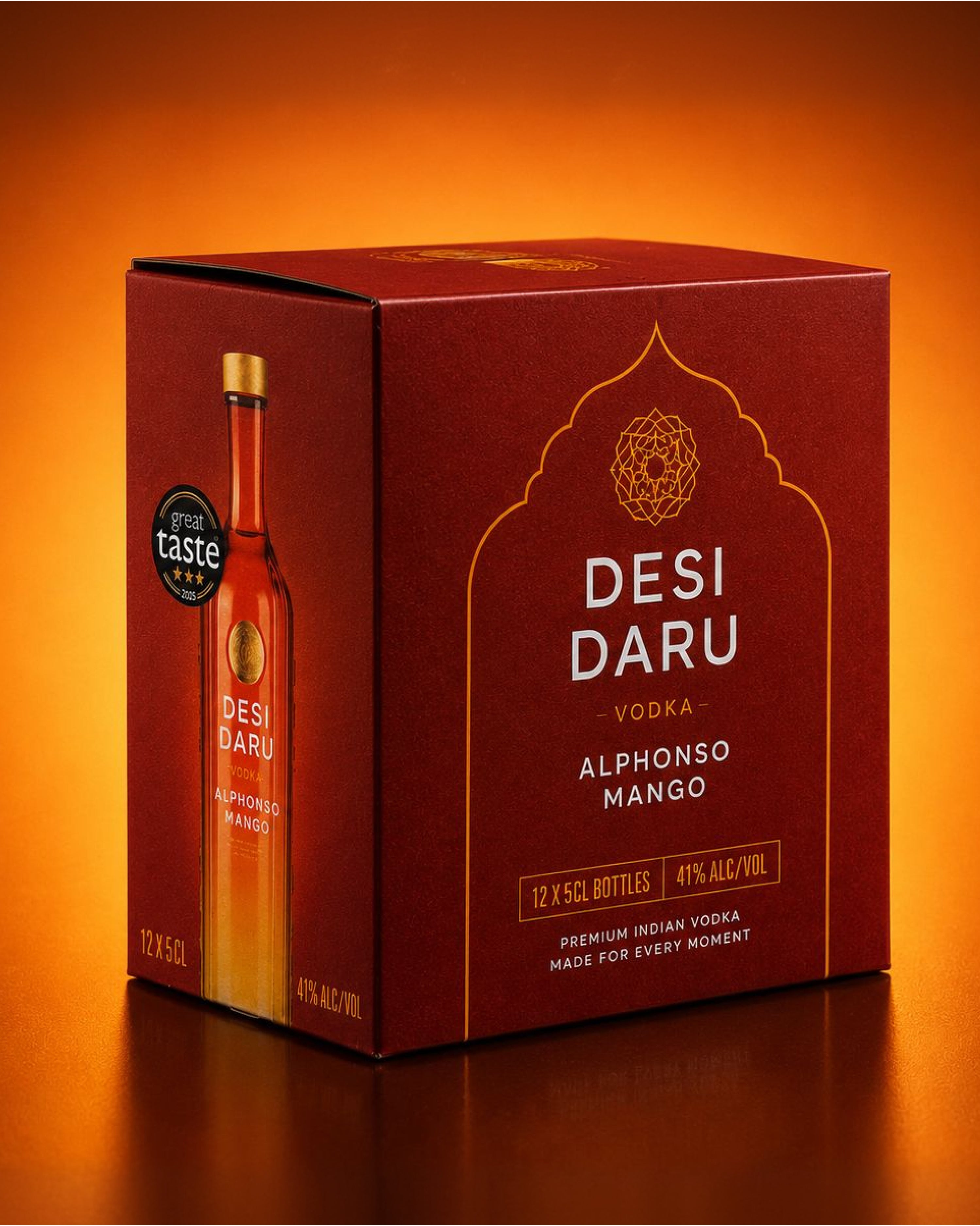 DESI DARU ALPHONSO MANGO MINI VODKA 5CL BOX OF 12