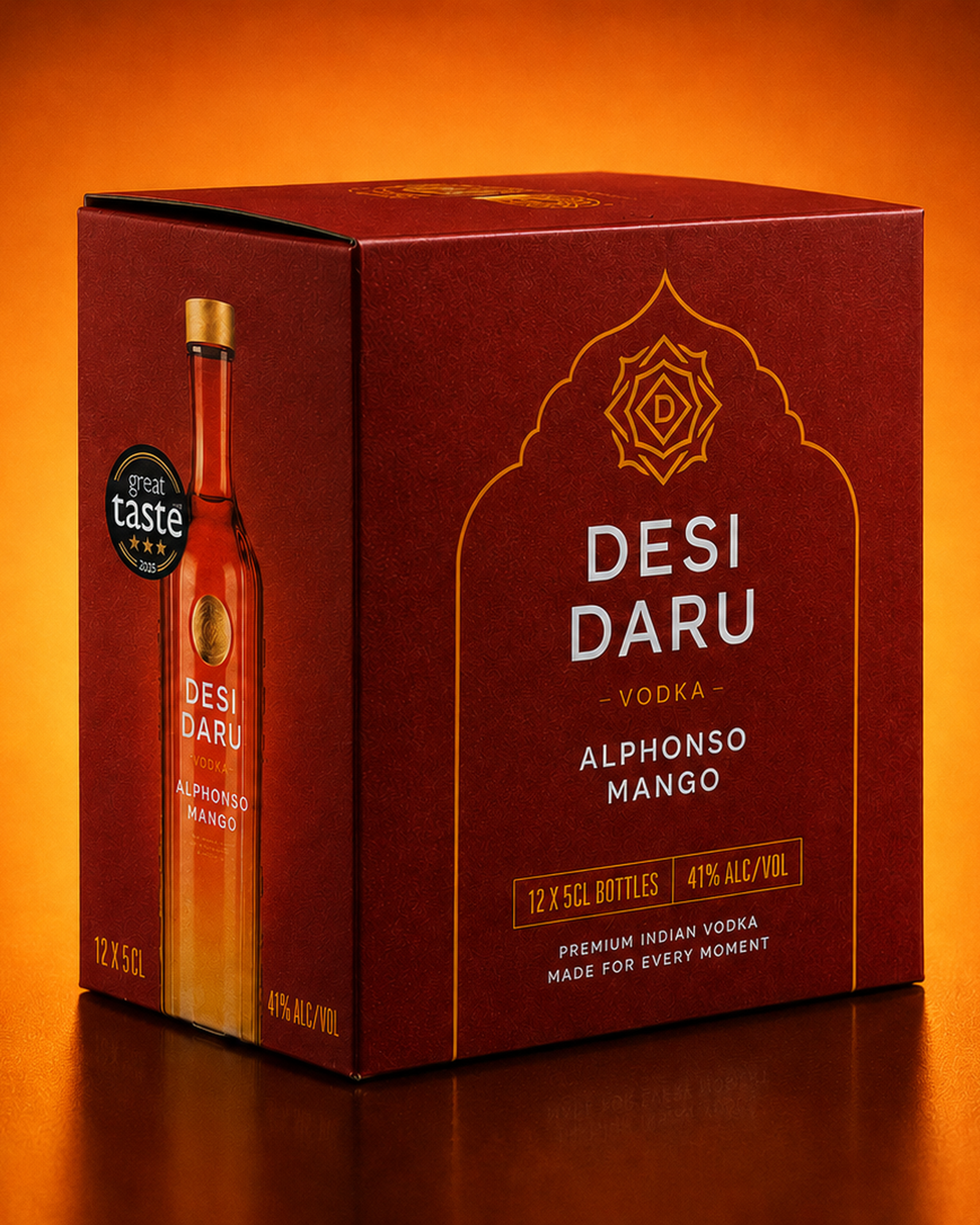 DESI DARU ALPHONSO MANGO MINI VODKA 5CL BOX OF 12