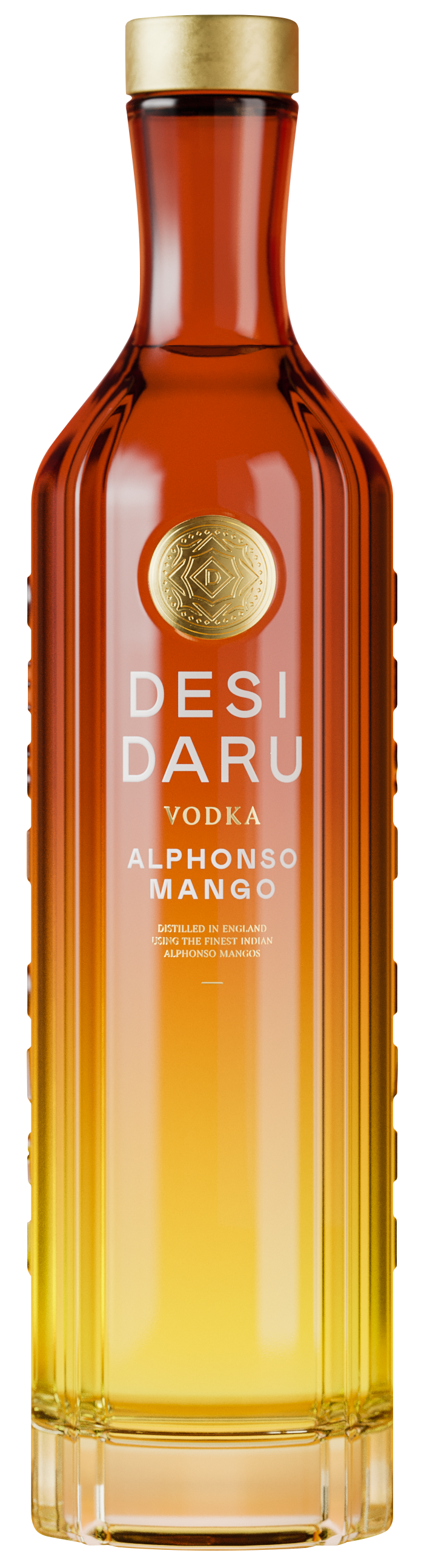 Desi Daru Alphonso Mango Vodka bottle