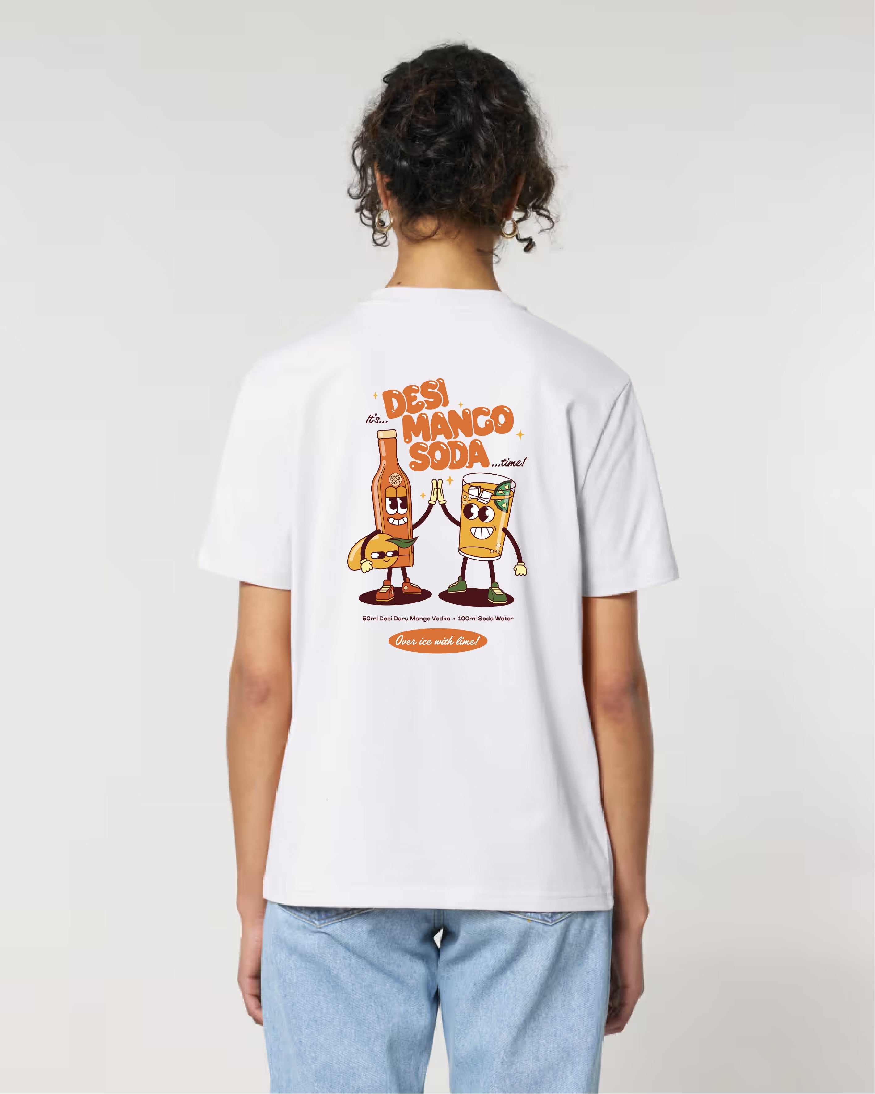 DESI MANGO SODA WHITE TEE