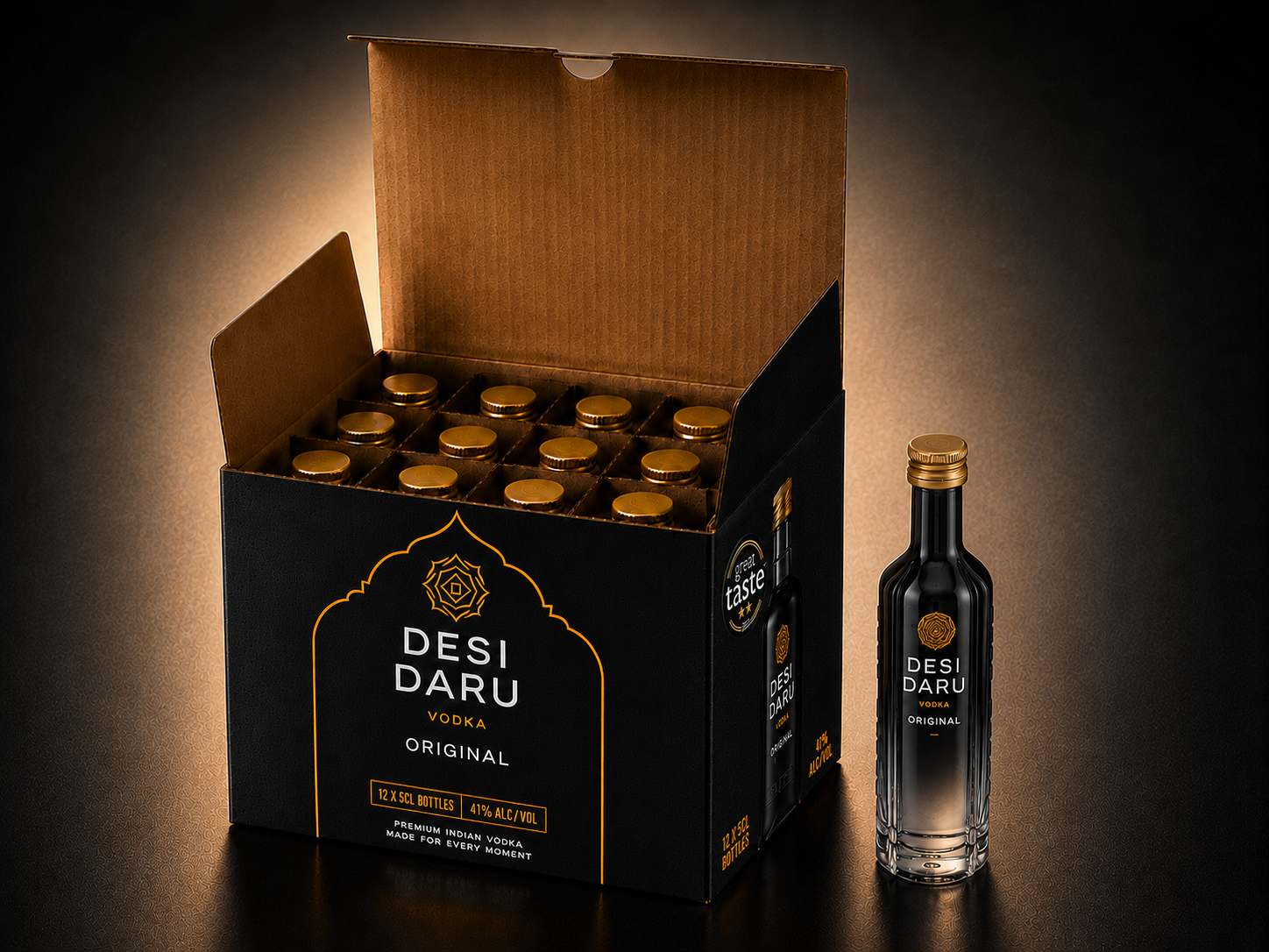 DESI DARU ORIGINAL MINI VODKA 5CL BOX OF 12
