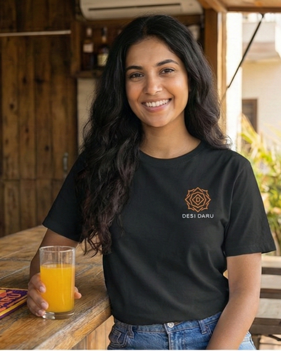 DESI MANGO SODA BLACK TEE