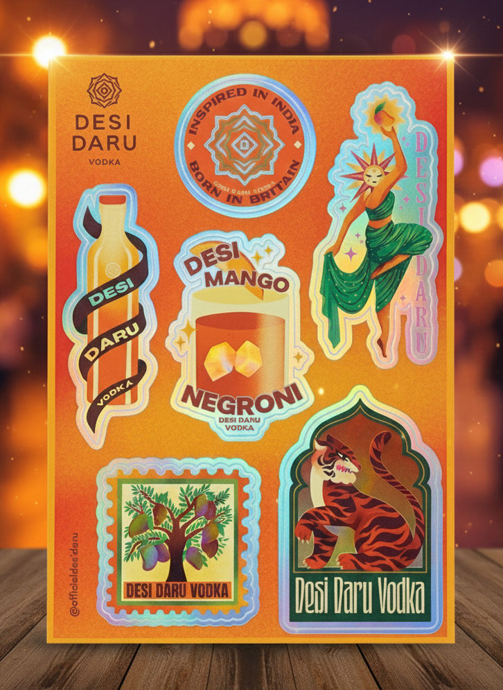 DESI DARU COLLECTOR HOLOGRAPHIC STICKER PACK – LIMITED EDITION
