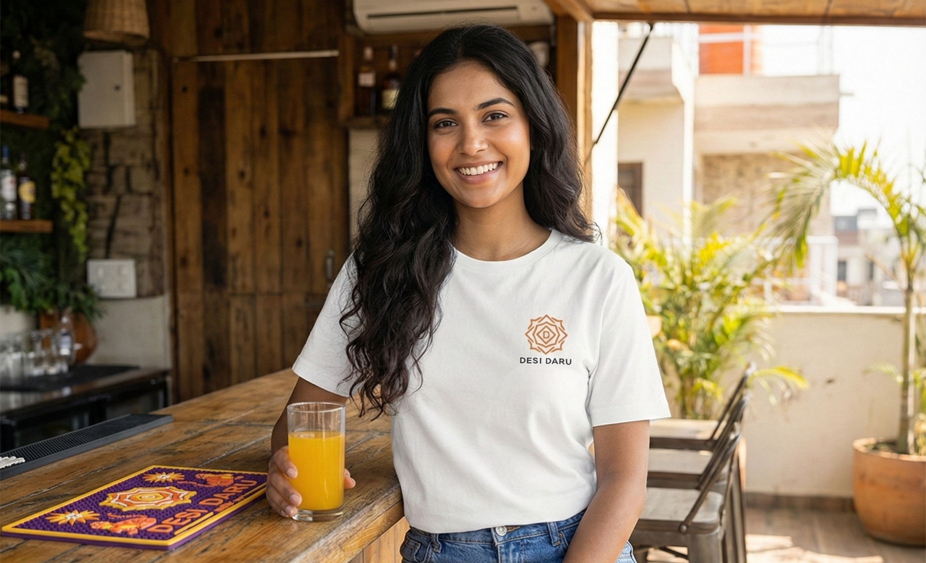 DESI MANGO SODA WHITE TEE